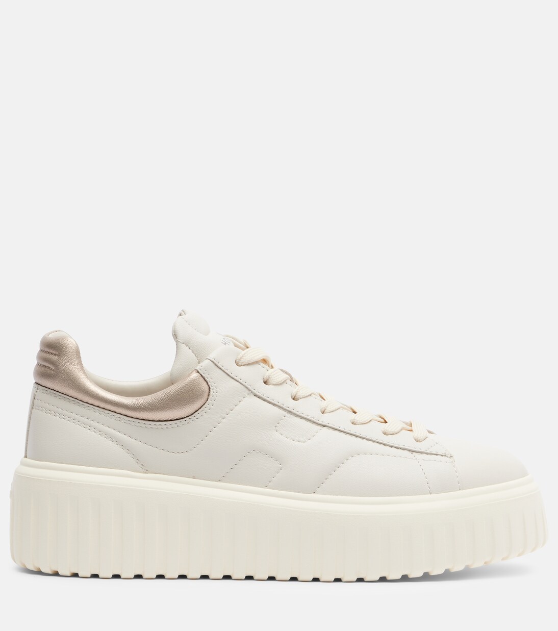 H-Stripes leather platform sneakers | Hogan