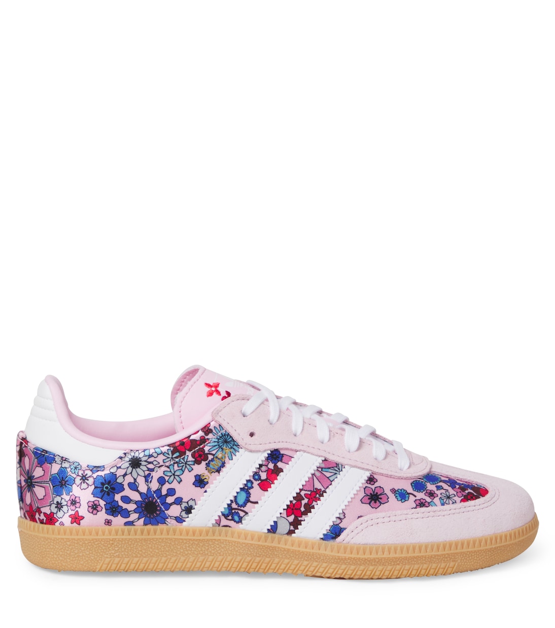 Samba OG floral suede-trimmed sneakers | Adidas Originals Kids