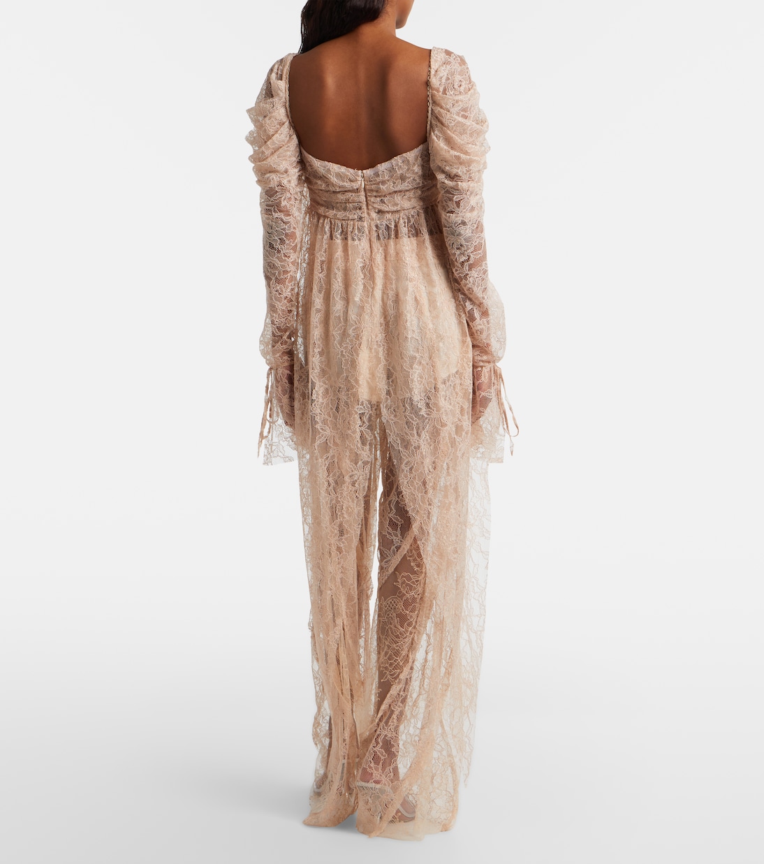 Pantalones anchos con encaje | Blumarine