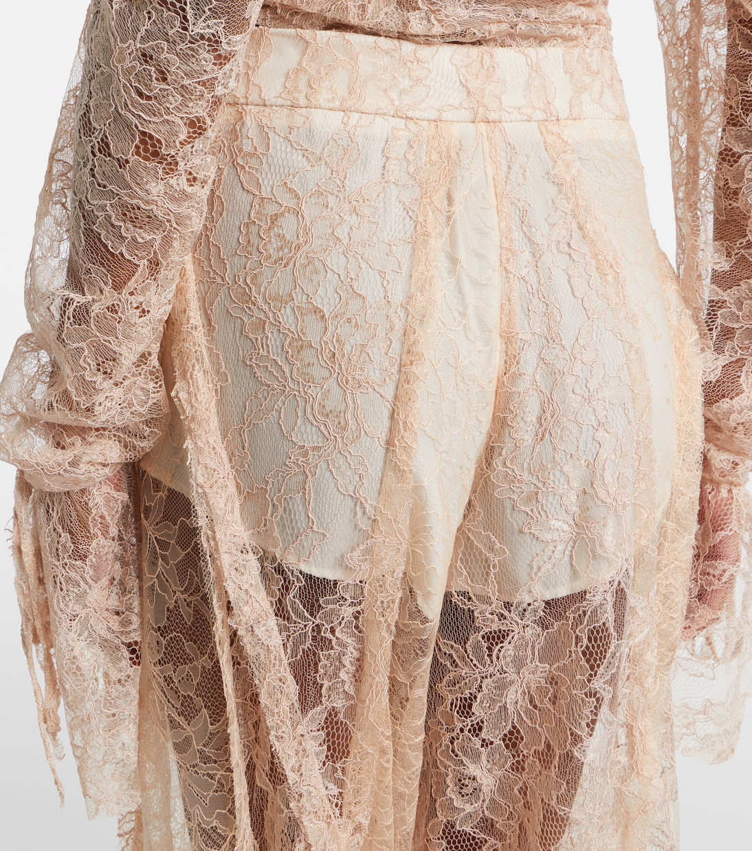 Pantalones anchos con encaje | Blumarine