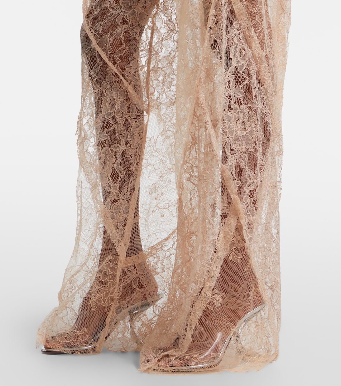 Pantalones anchos con encaje | Blumarine