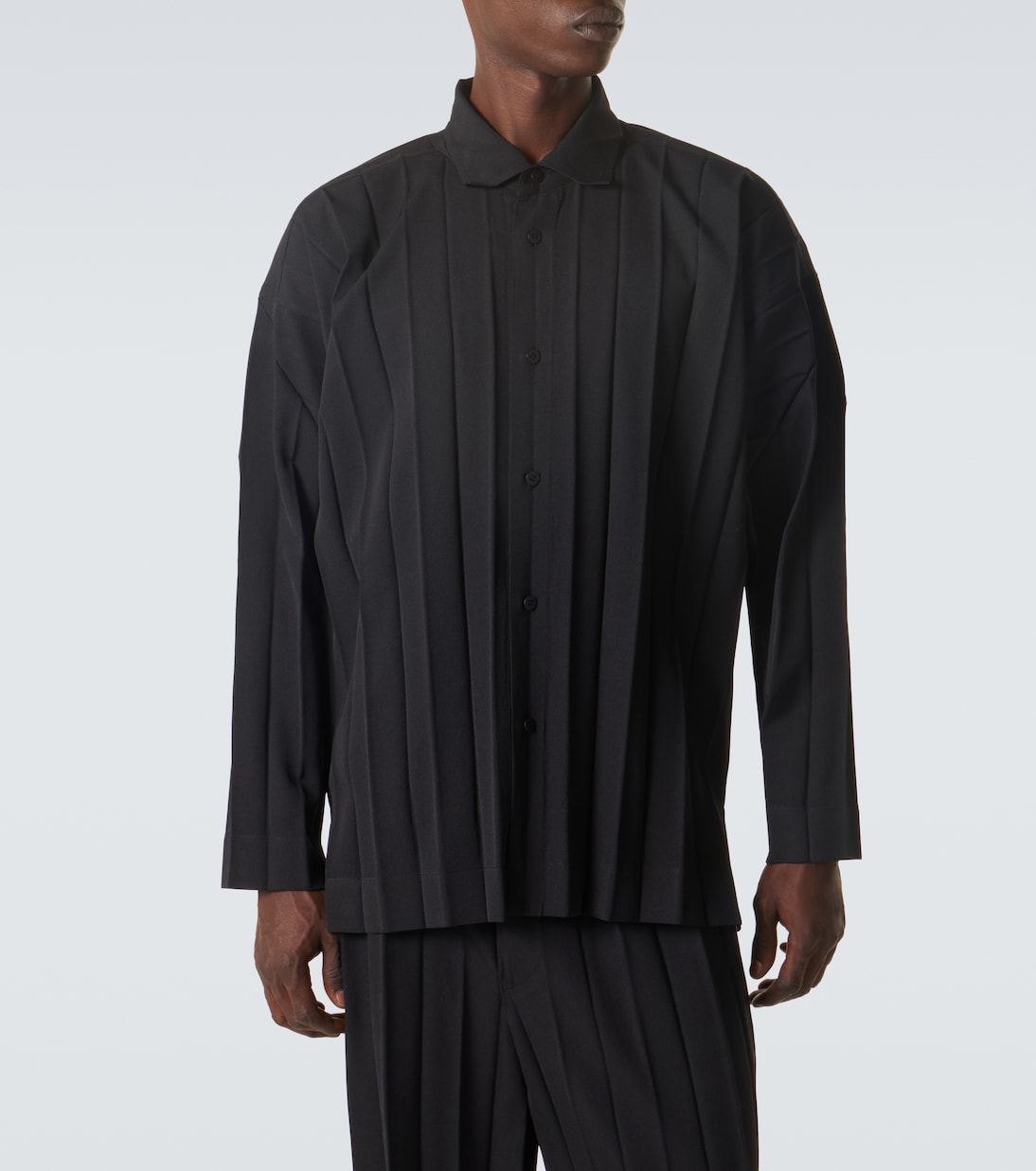 Edge Ensemble pleated shirt | Homme Plissé Issey Miyake