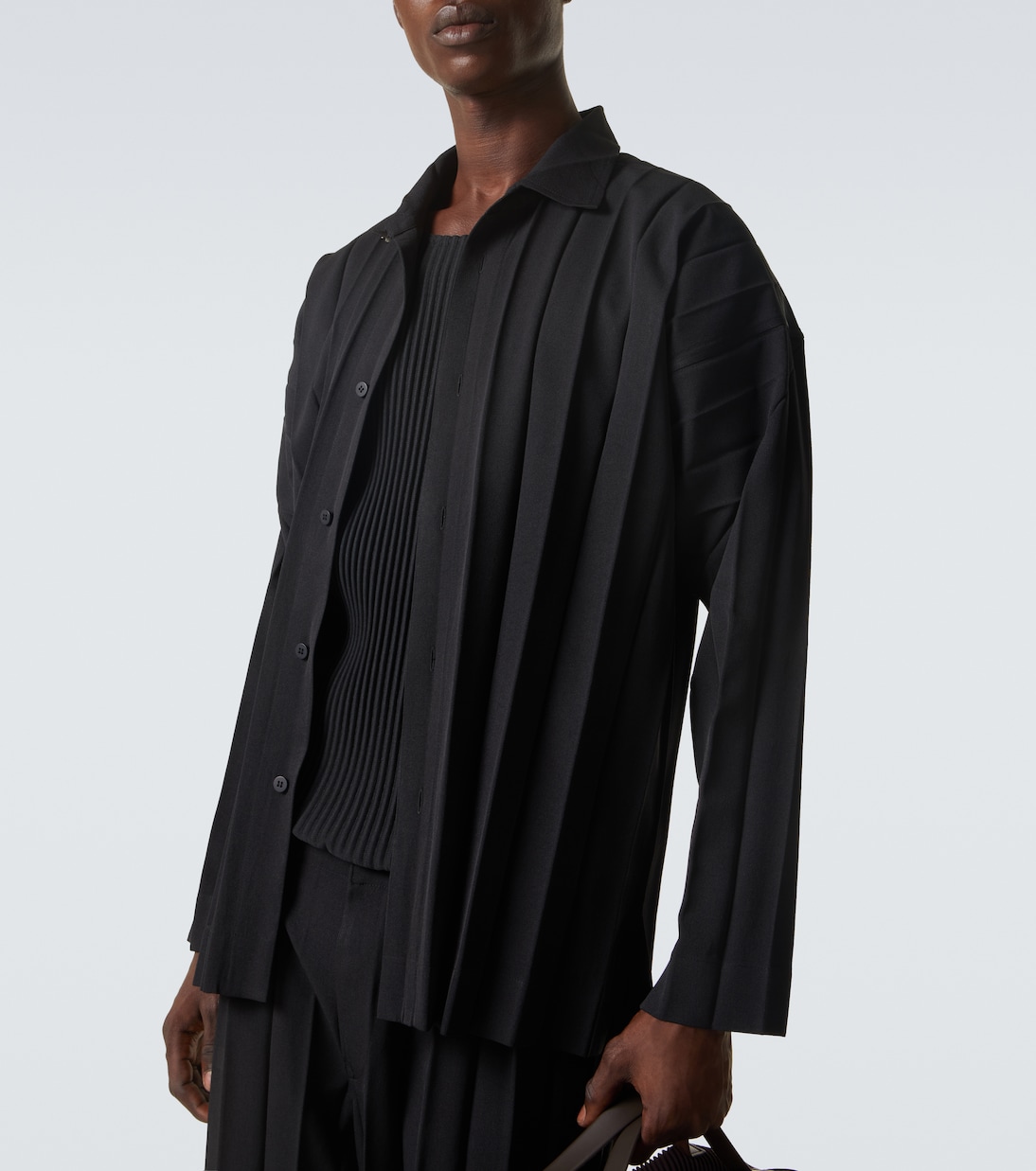Edge Ensemble pleated shirt | Homme Plissé Issey Miyake