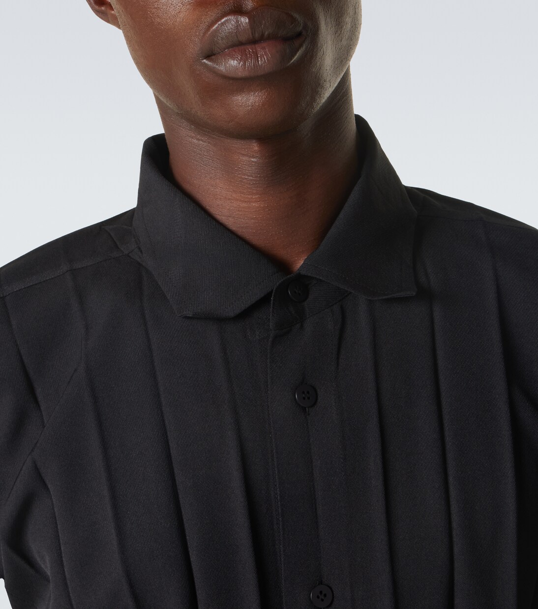Edge Ensemble pleated shirt | Homme Plissé Issey Miyake