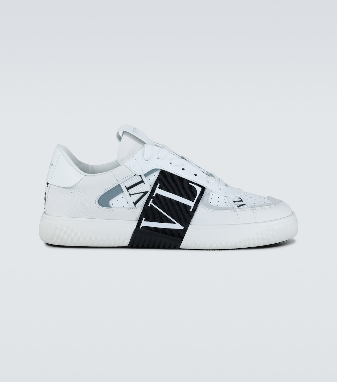 VL7N leather trimmed sneakers in white Valentino Garavani Mytheresa