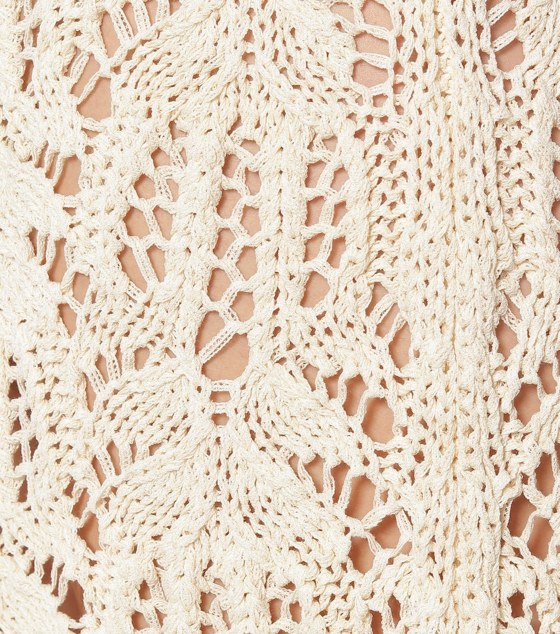 Falda midi de encaje de croché | Jil Sander