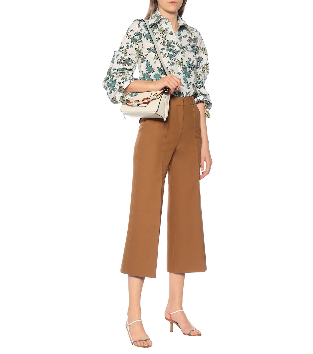 Jupe-culotte raccourcie en coton mélangé | Victoria Victoria Beckham