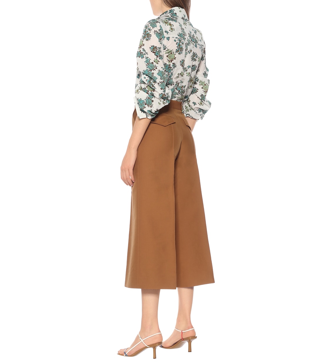 Jupe-culotte raccourcie en coton mélangé | Victoria Victoria Beckham