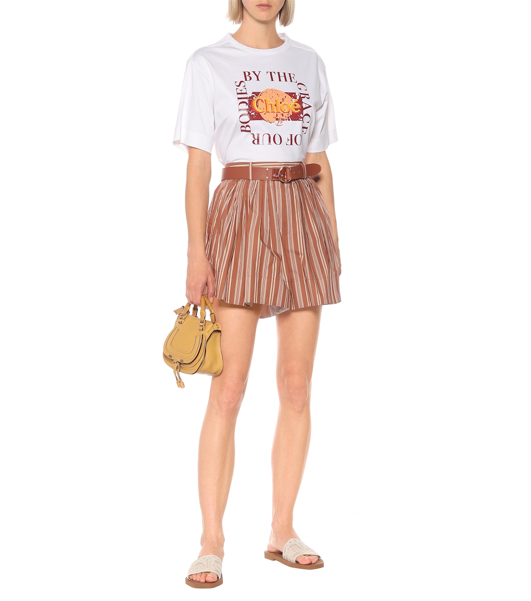 Shorts a righe in cotone | Chloé