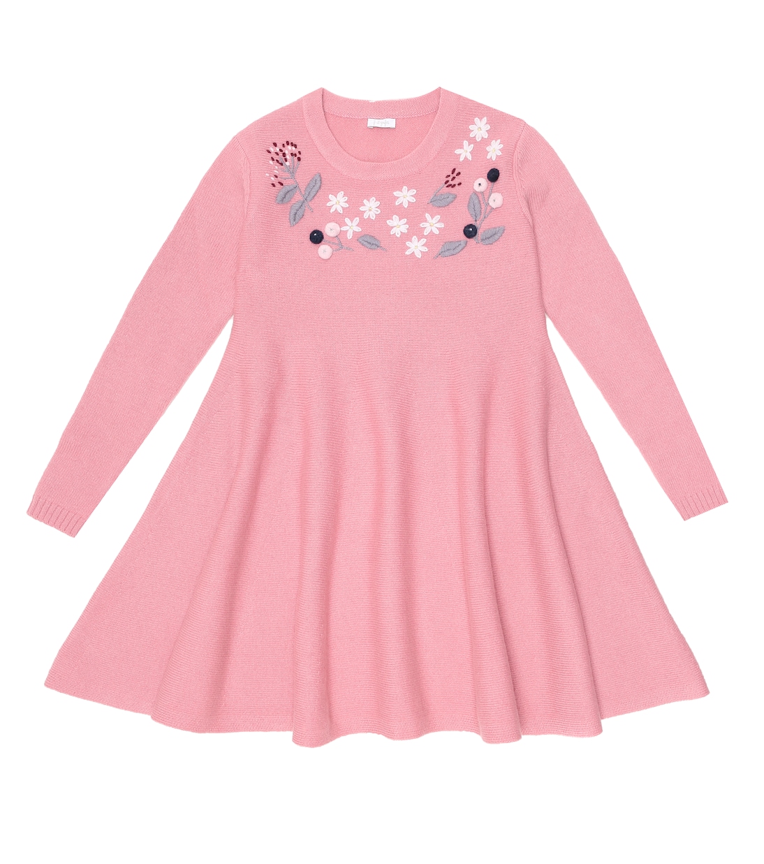 Besticktes Kleid aus Schurwolle | Il Gufo