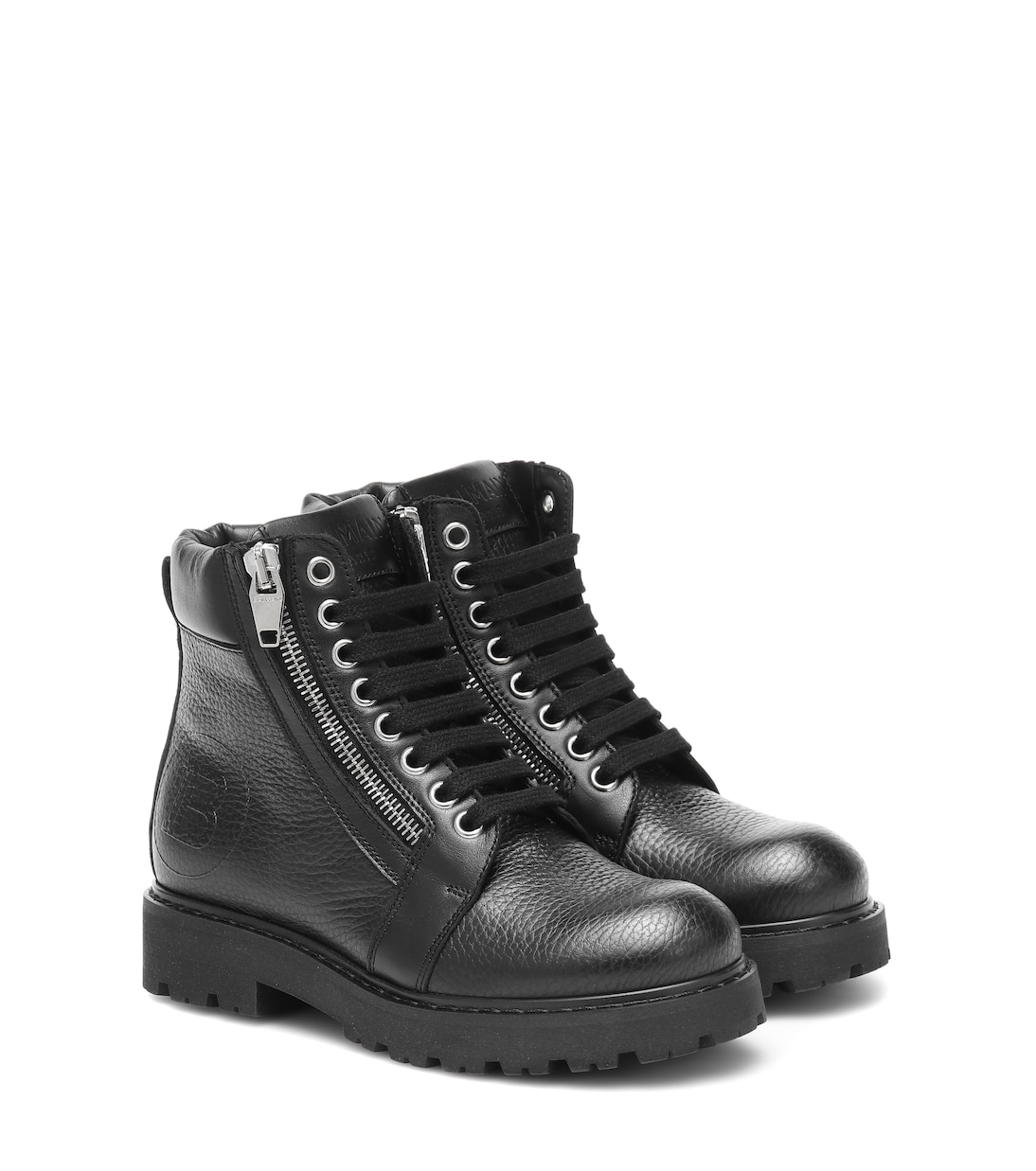 Leather boots | Balmain Kids