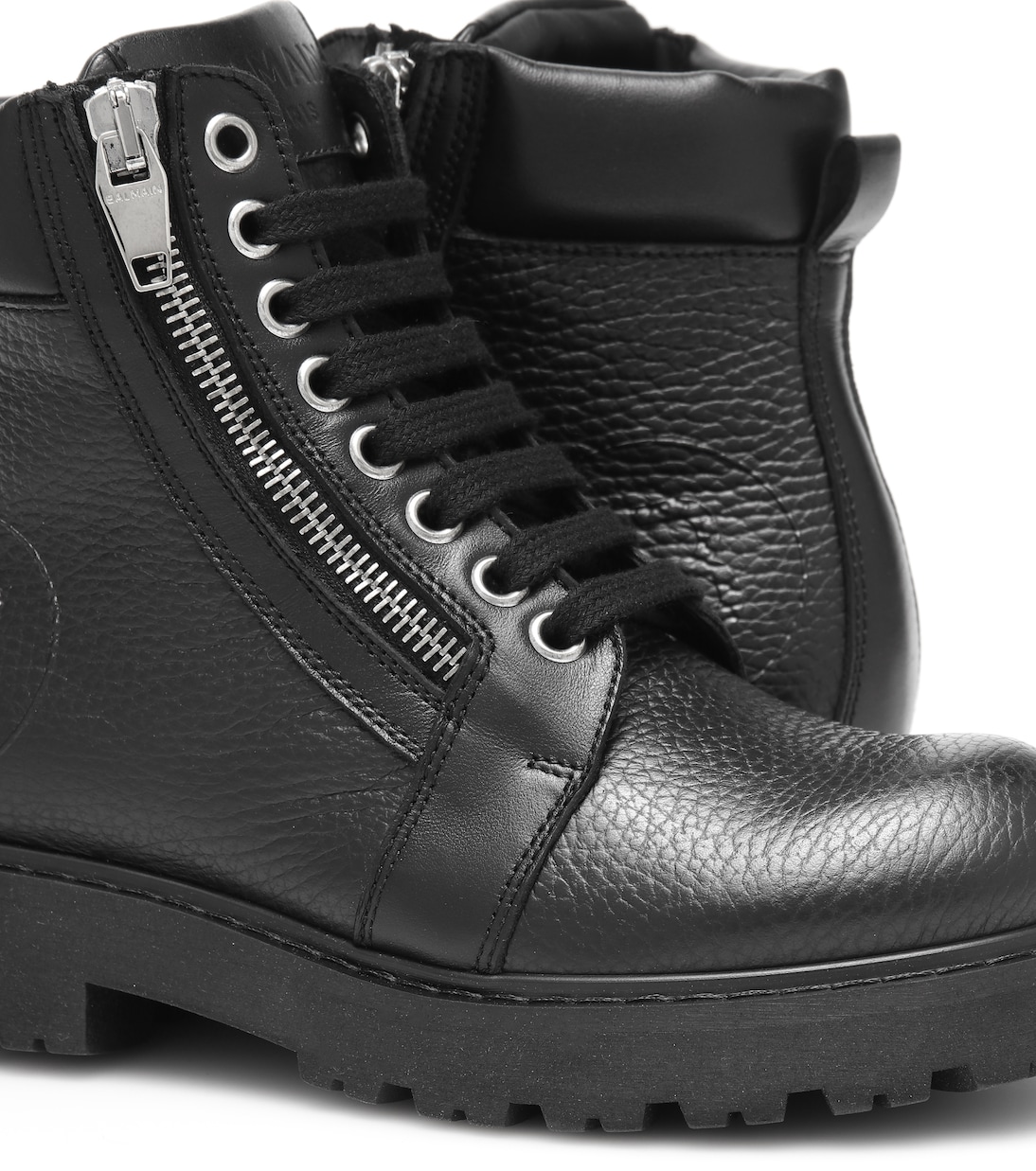 Leather boots | Balmain Kids
