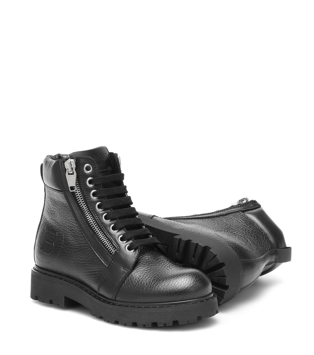 Leather boots | Balmain Kids