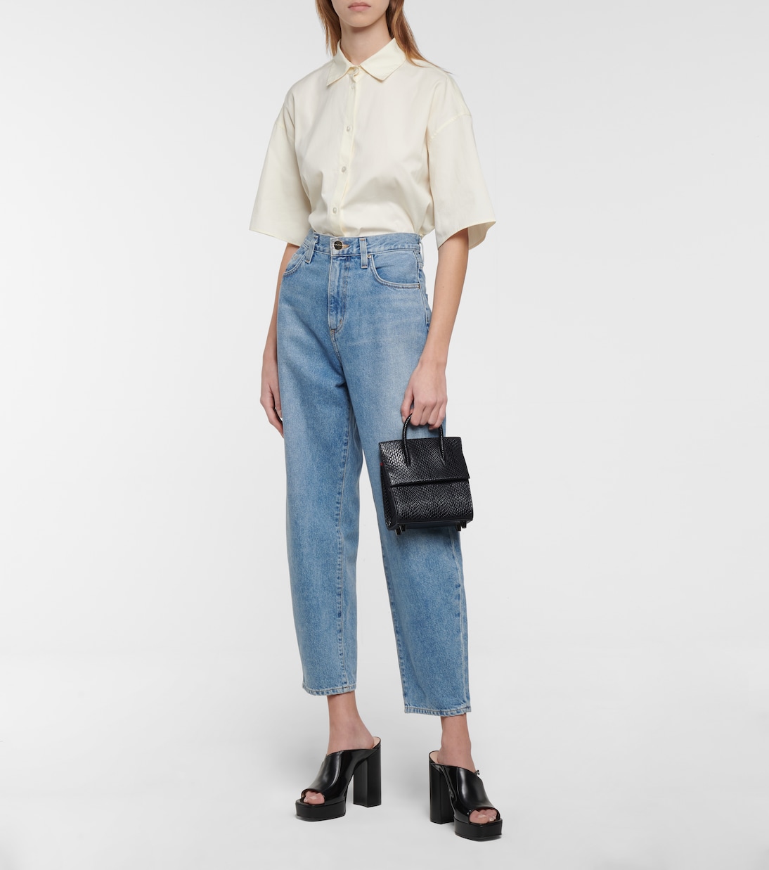 Paloma Mini snake-effect leather tote | Christian Louboutin