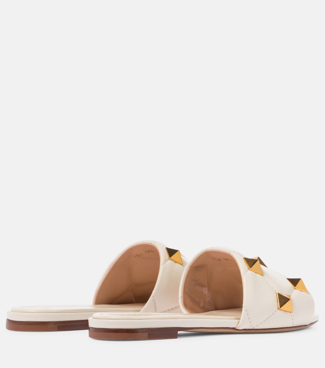 Pantoletten Roman Stud aus Leder | Valentino Garavani
