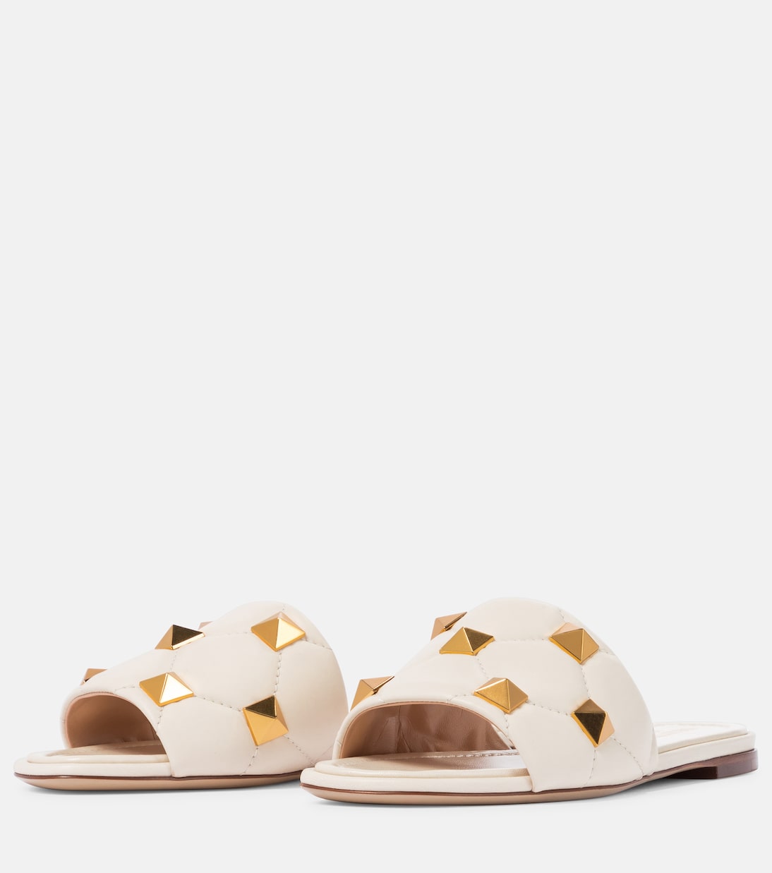 Pantoletten Roman Stud aus Leder | Valentino Garavani