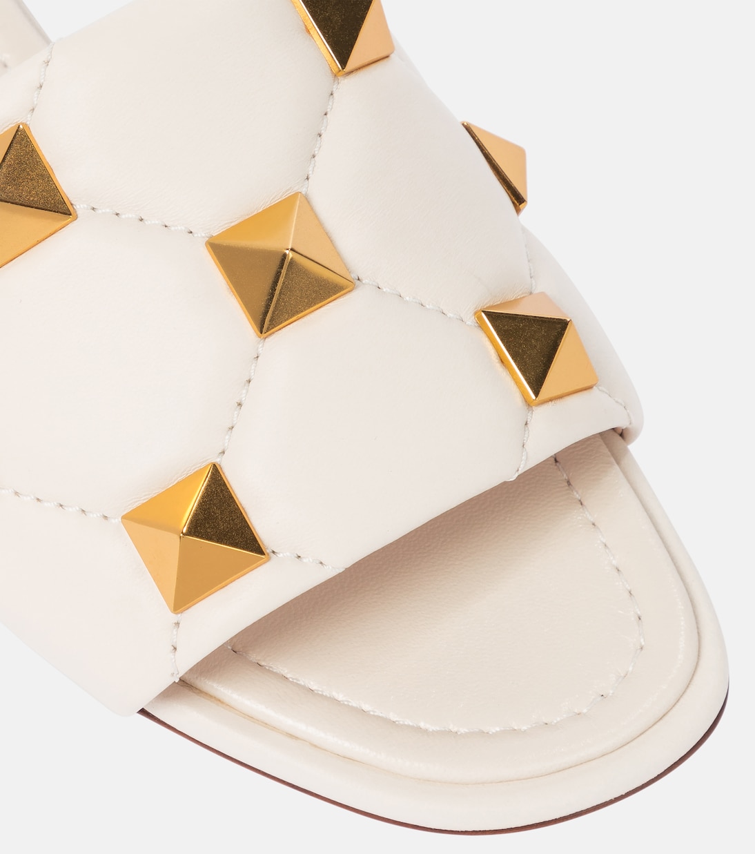 Pantoletten Roman Stud aus Leder | Valentino Garavani