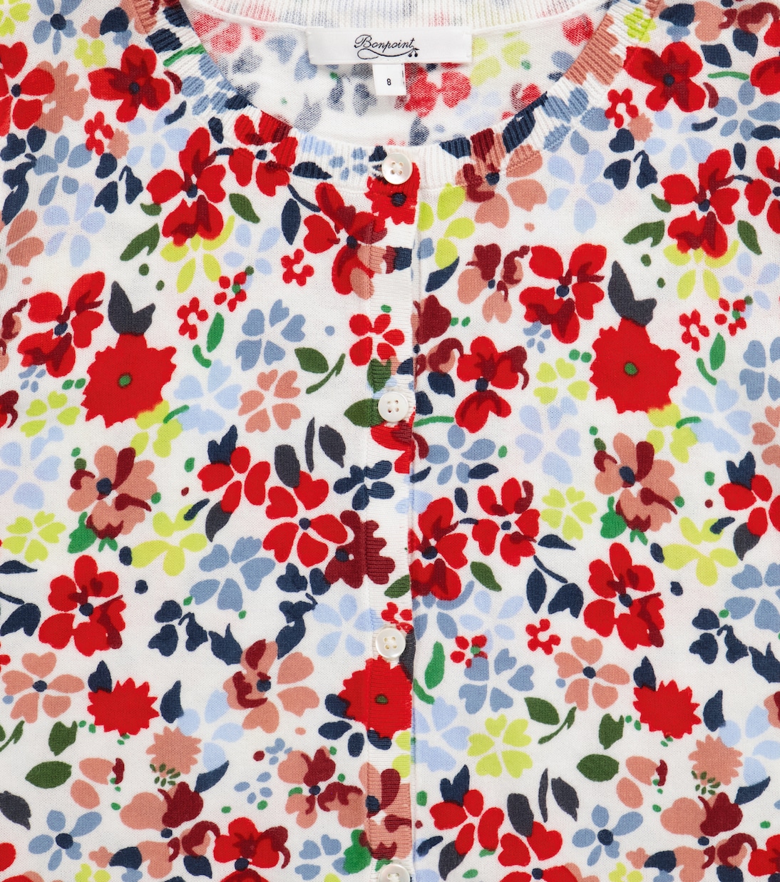 Cárdigan de algodón floral | Bonpoint