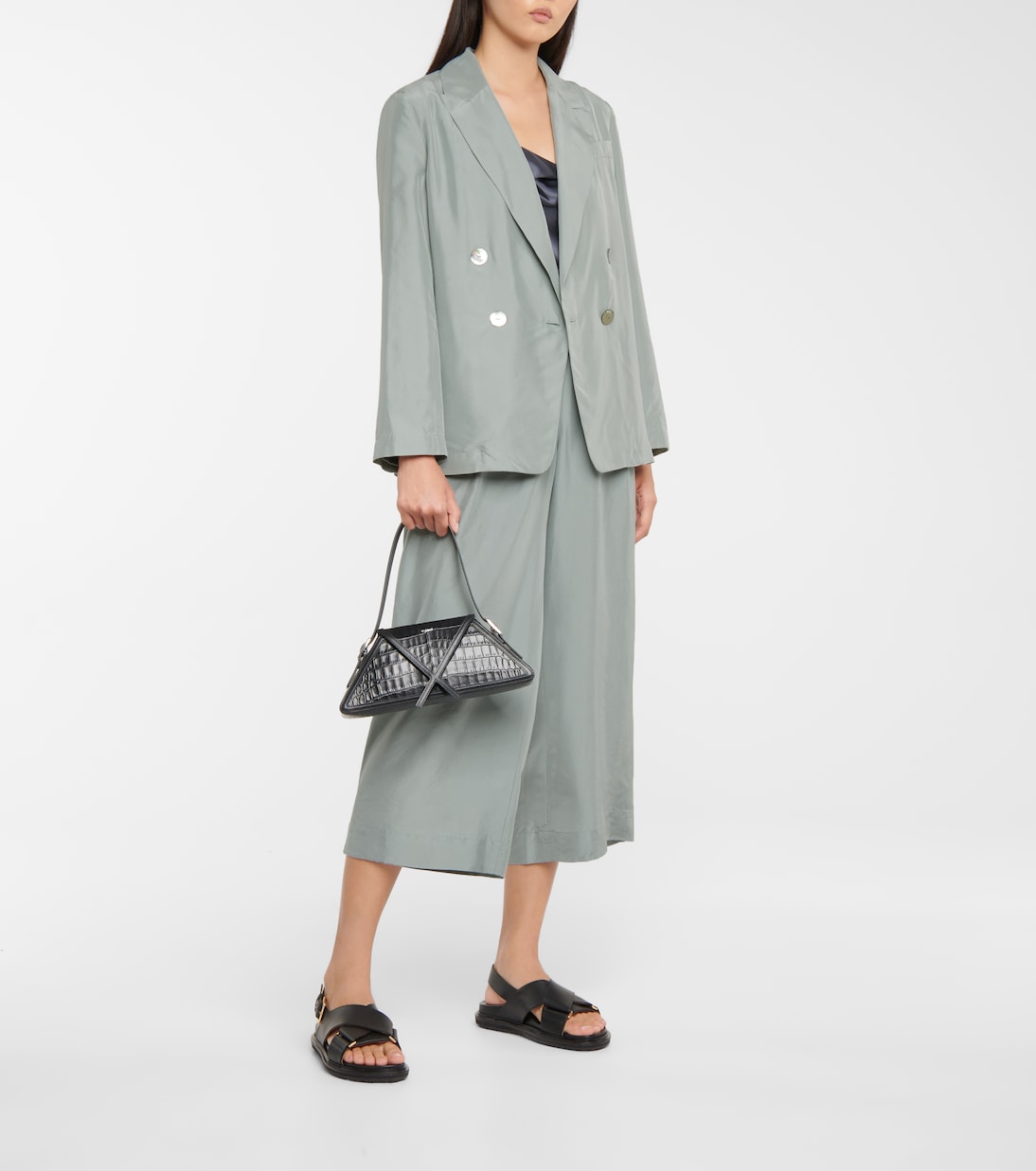 Blazer aus Seidensatin | Vince