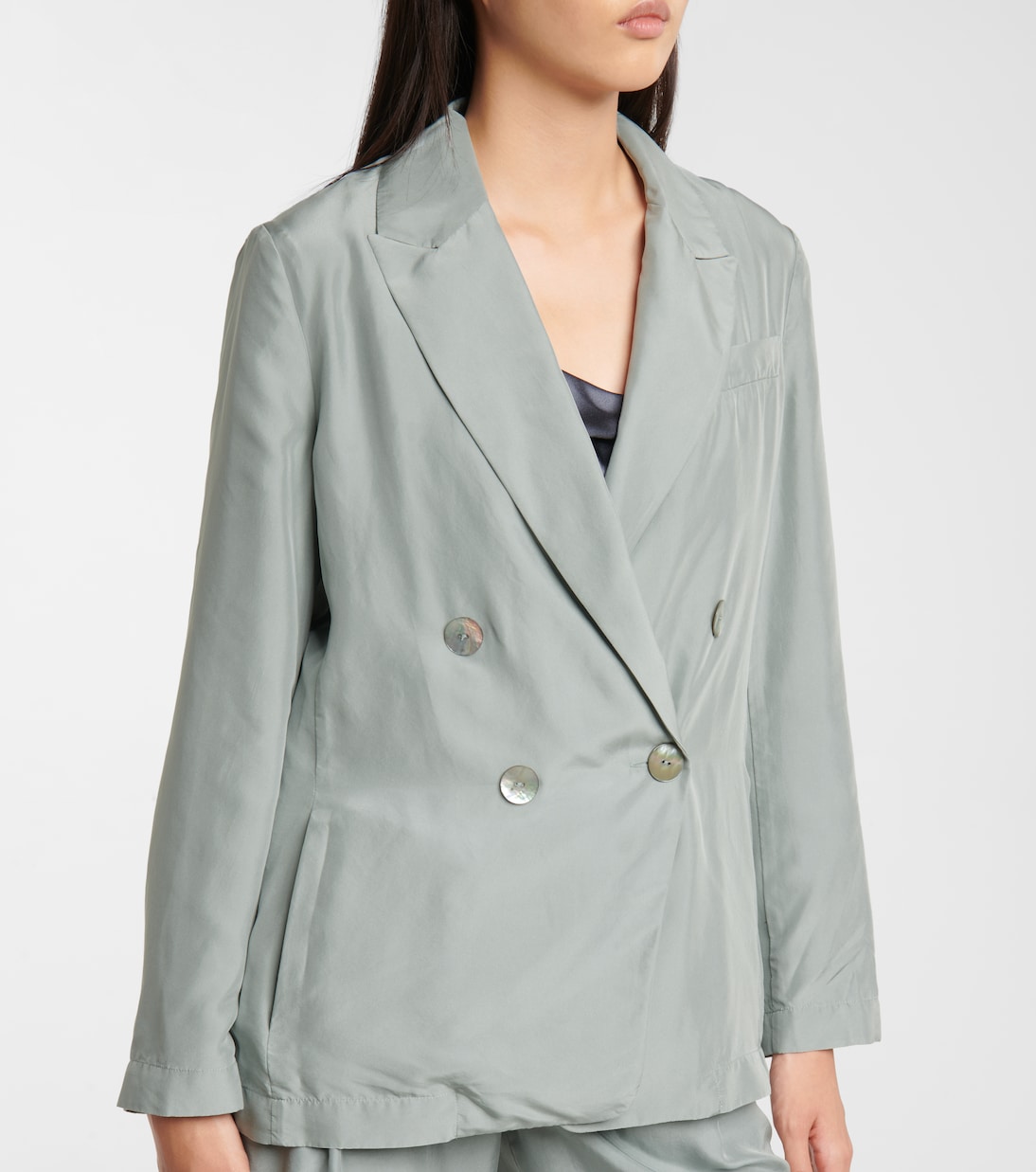 Blazer aus Seidensatin | Vince
