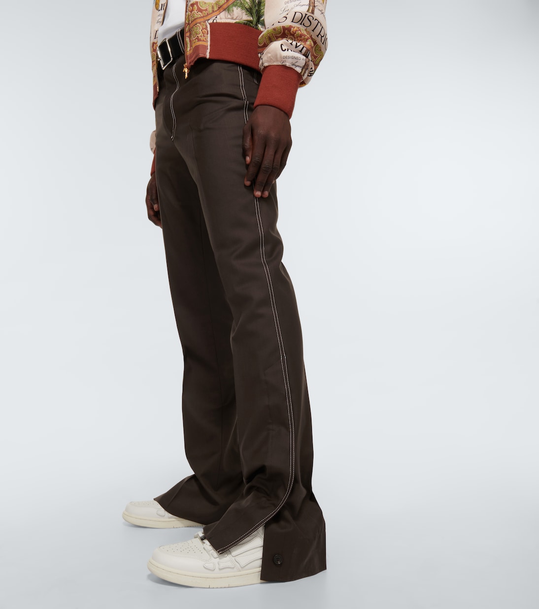 Hose mit geradem Bein aus Wolle | Amiri