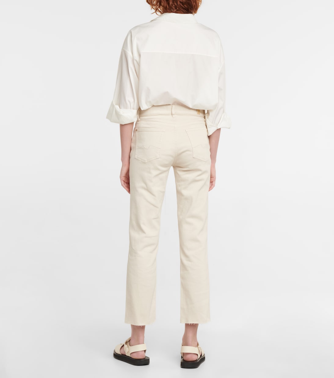 The Straight Crop high-rise jeans | 7 For All Mankind