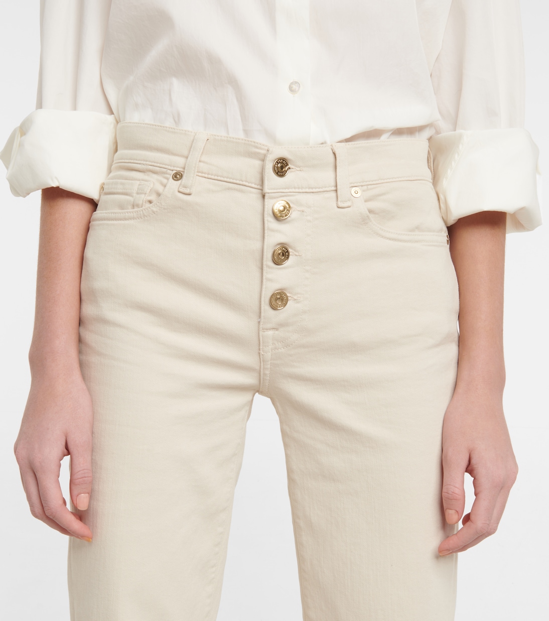 The Straight Crop high-rise jeans | 7 For All Mankind