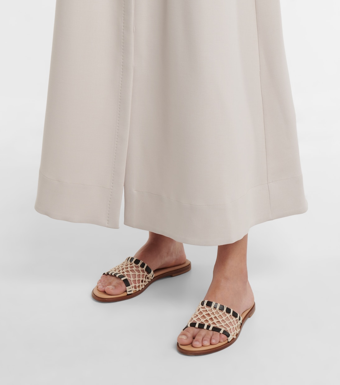 Neo leather-trimmed sandals | Gabriela Hearst