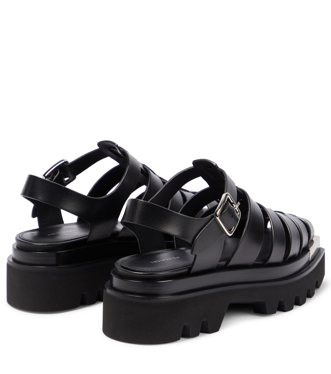 Leather platform sandals | Peter Do