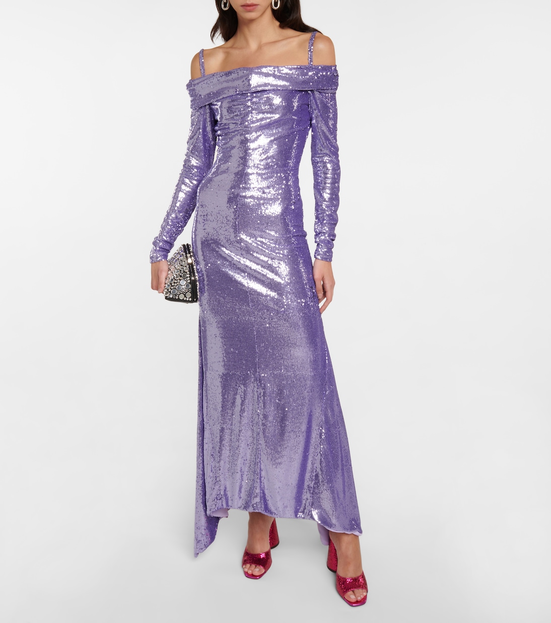 Abito lungo Fanny con paillettes | The Attico