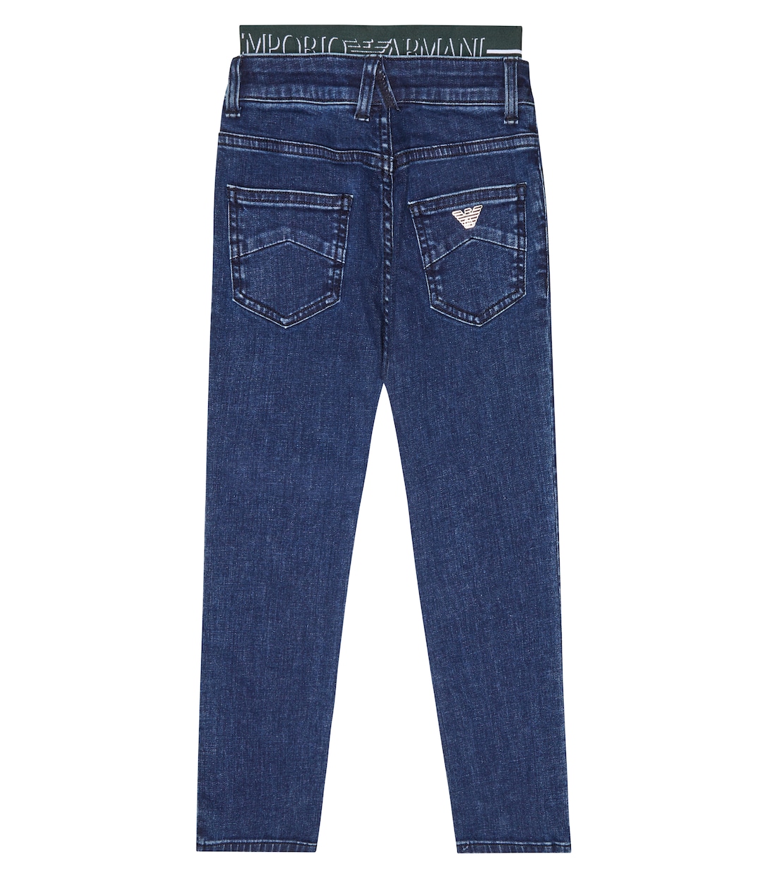 Jeans rectos de tiro medio | Emporio Armani Kids
