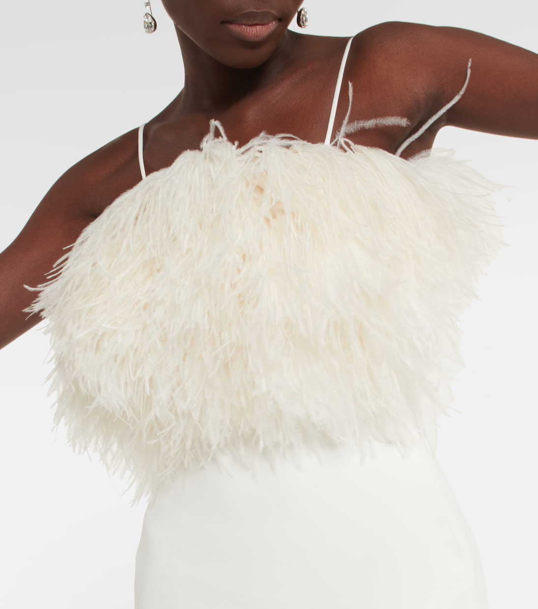 Minikleid mit Federn | David Koma