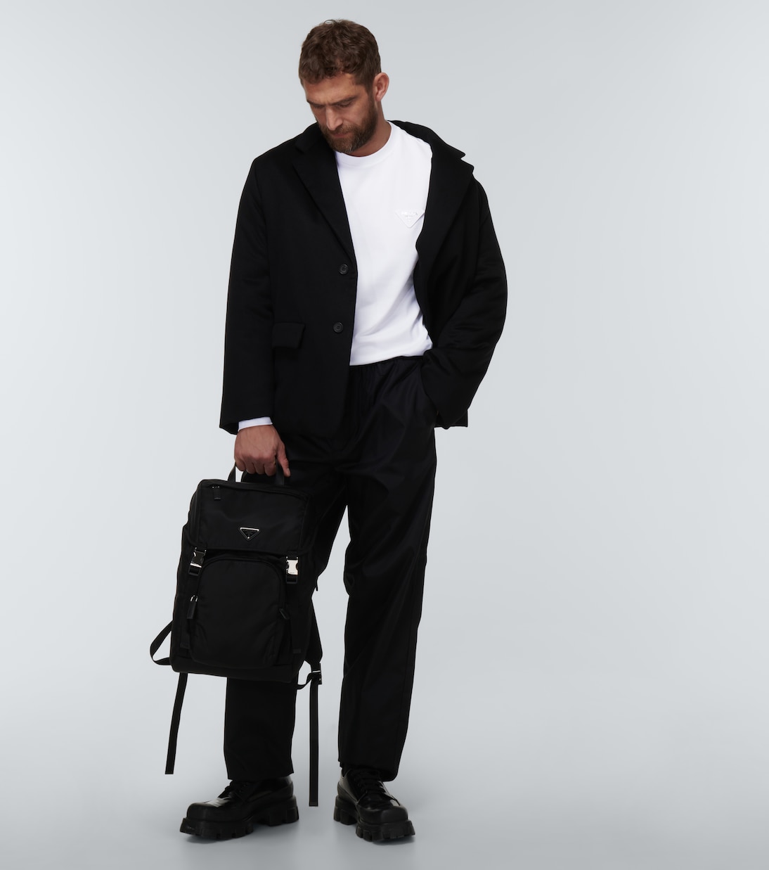 Longsleeve aus Baumwoll-Jersey | Prada