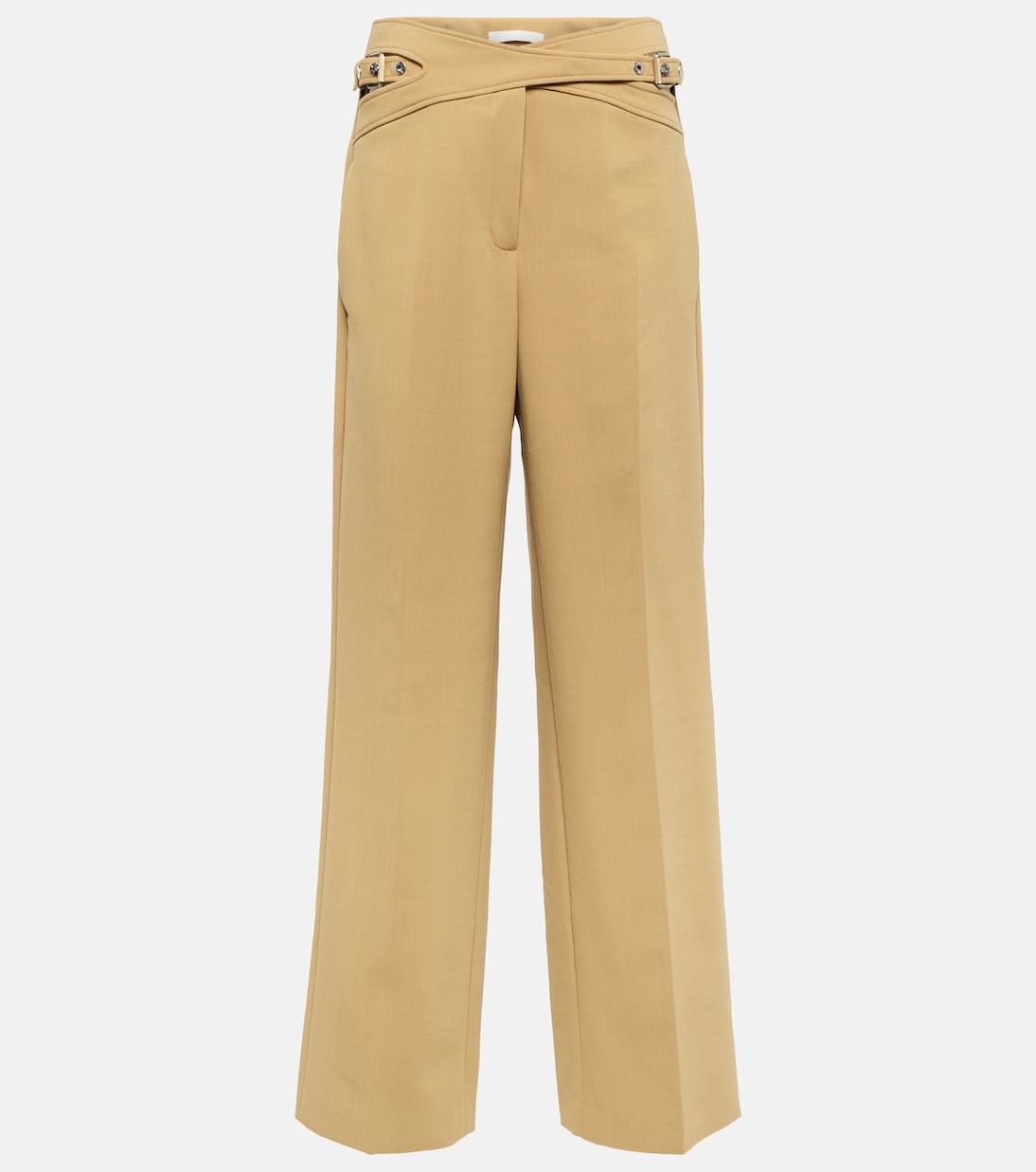Pantalon ample Interlock en laine mélangée | Dion Lee