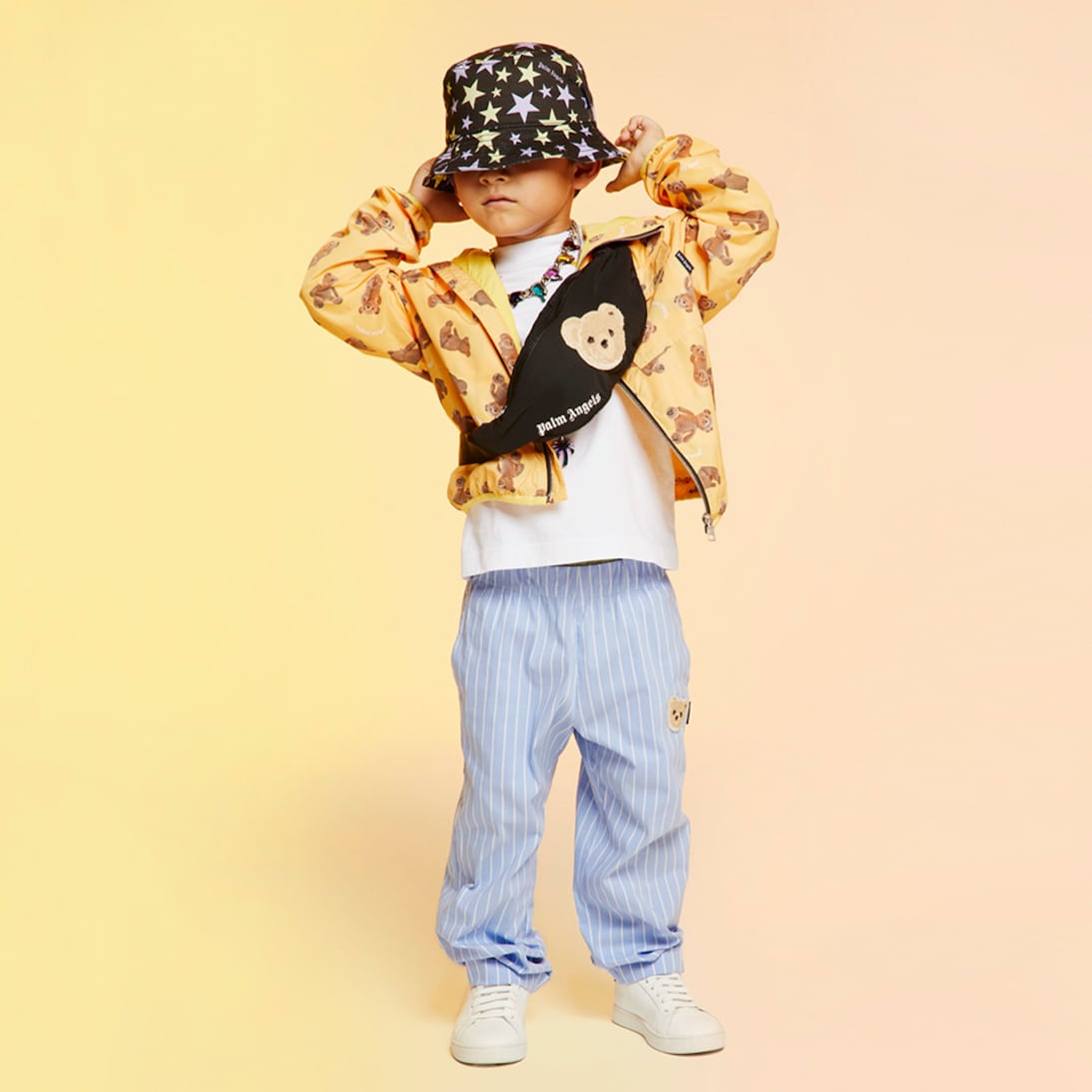 Printed hooded jacket | Palm Angels Kids