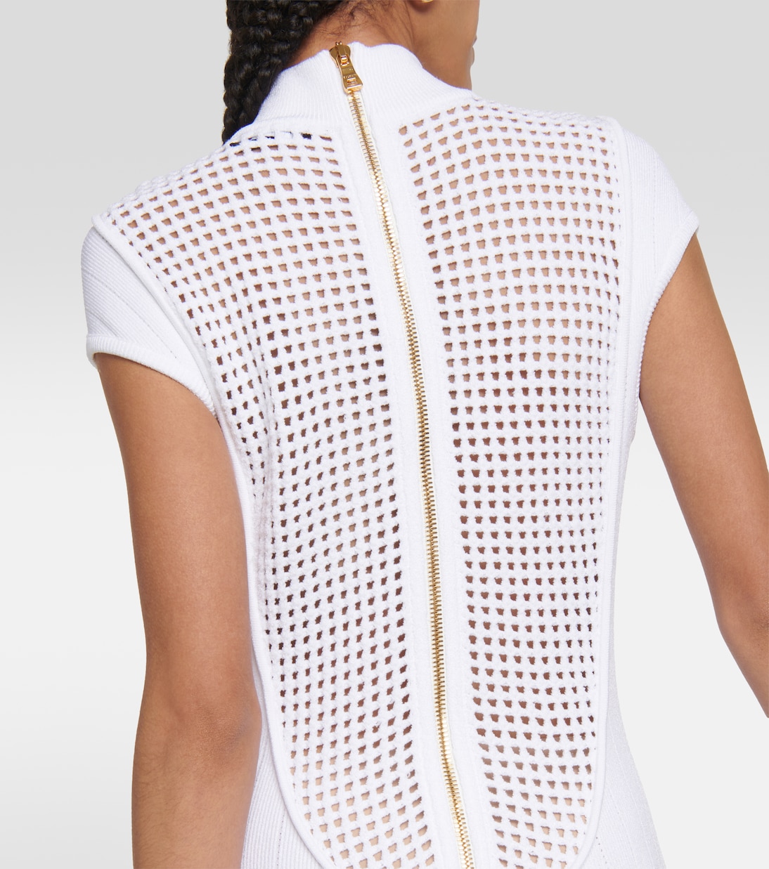 Midikleid mit Mesh | Balmain