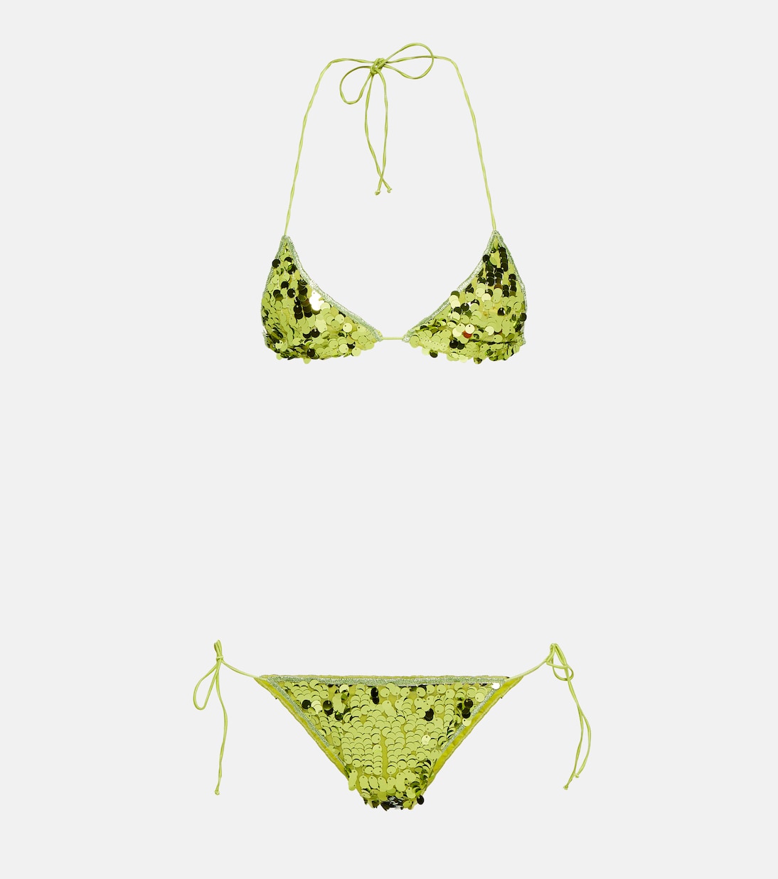 Sequined triangle bikini | Oséree