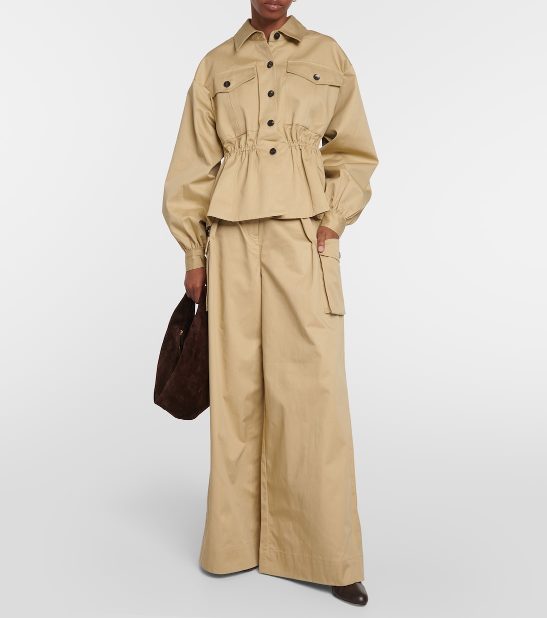 Pantalon cargo ample en coton | CO