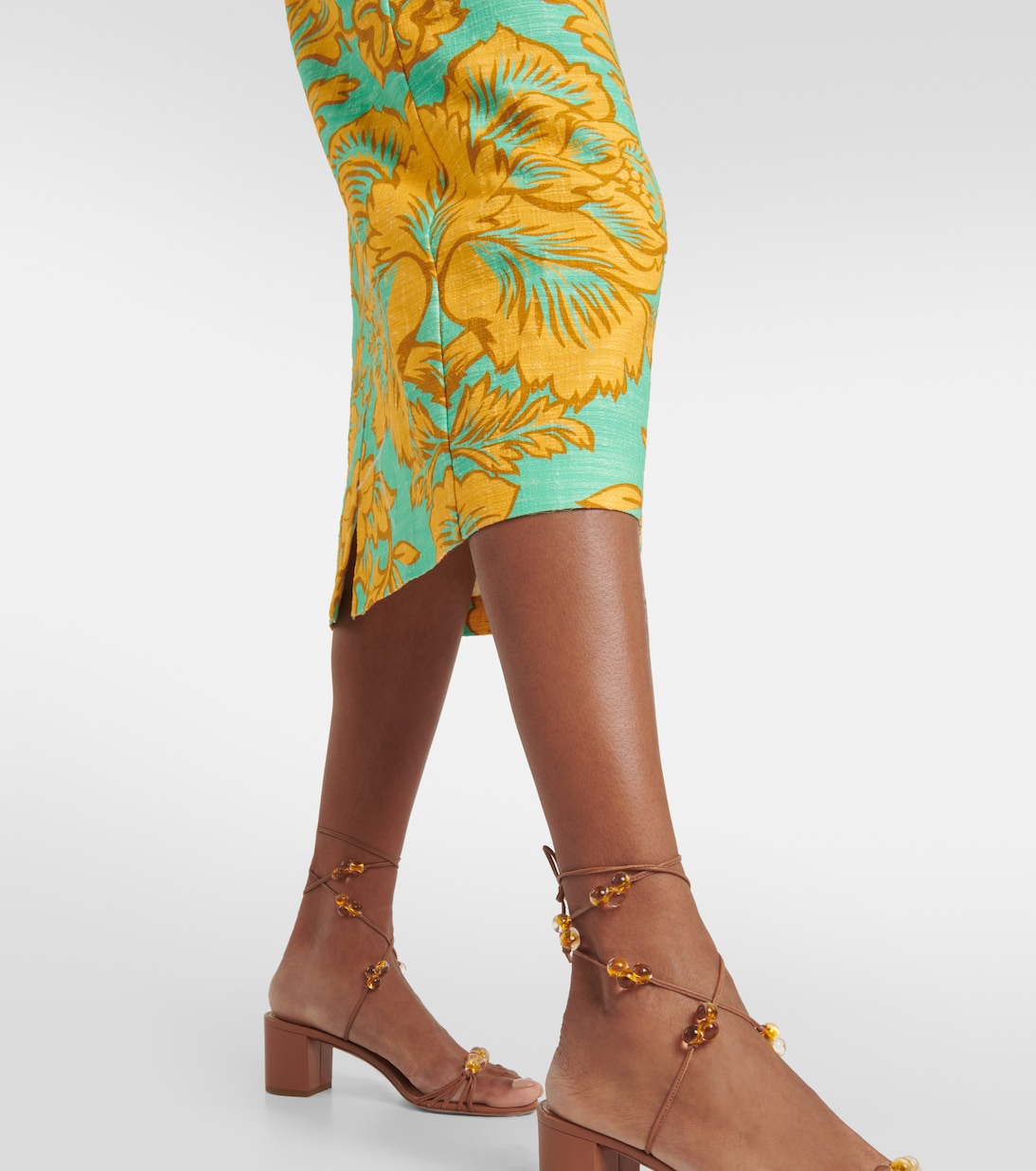 Abito midi Sizzler in misto cotone con stampa | La DoubleJ