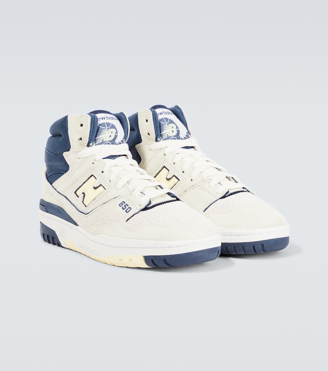650R leather high top sneakers in white New Balance Mytheresa