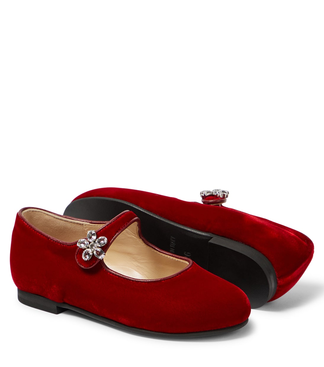 Verzierte Ballerinas aus Samt | Il Gufo