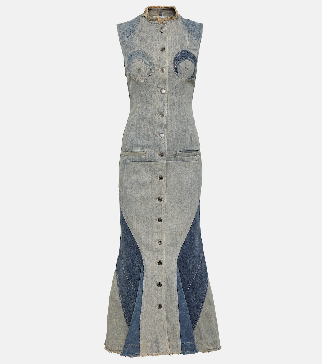 Robe longue All Over Moon en jean | Marine Serre
