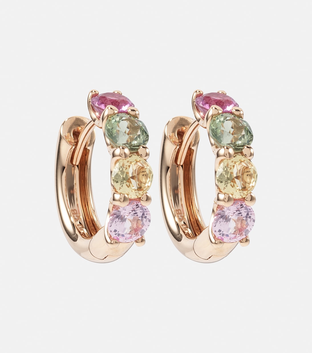 Orecchini in oro bianco 18kt con zaffiri - Gioielli eleganti per giovani
