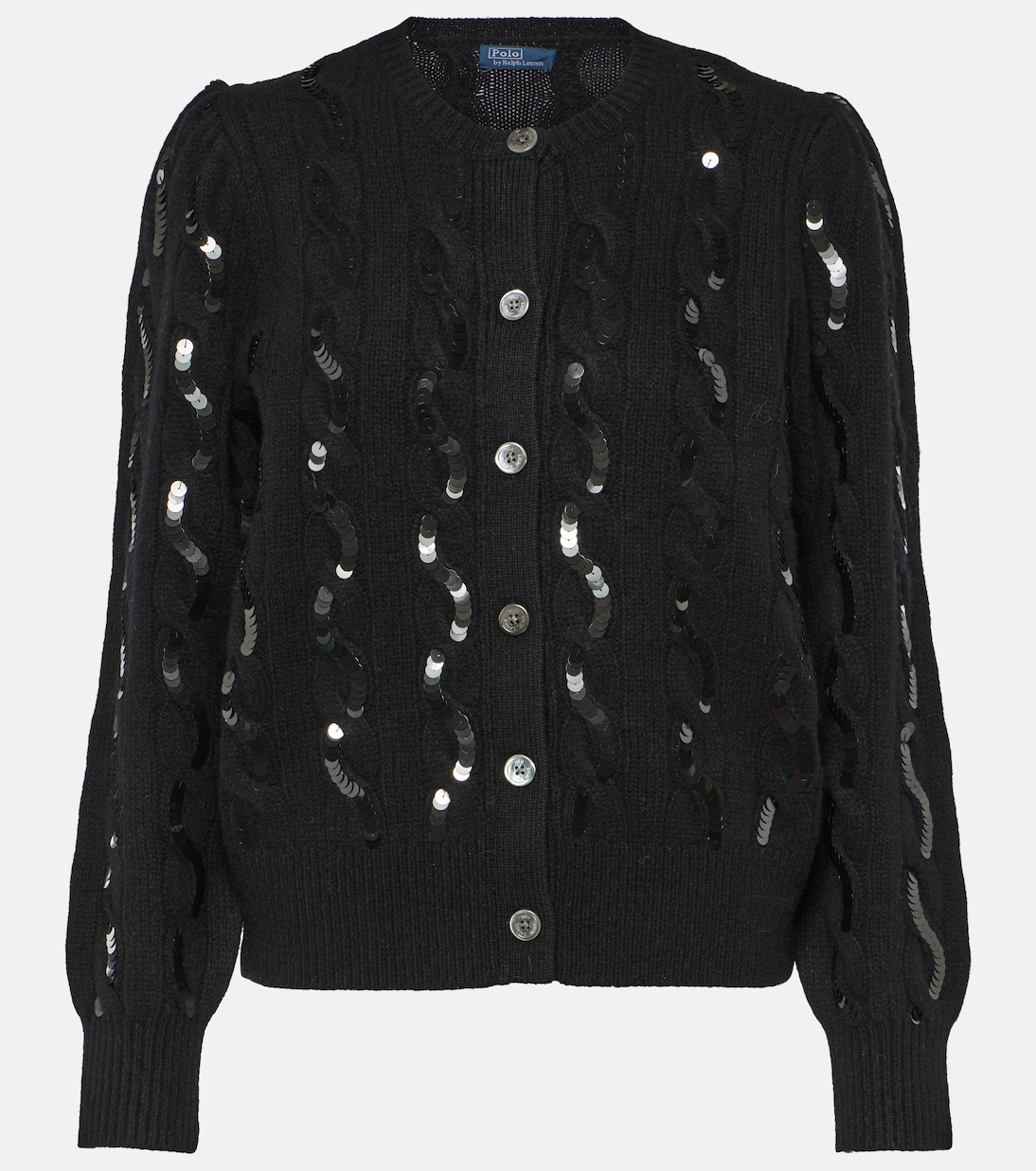 Sequined wool and cashmere cardigan | Polo Ralph Lauren