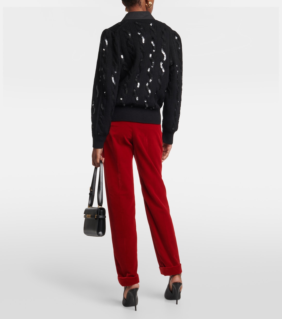 Sequined wool and cashmere cardigan | Polo Ralph Lauren