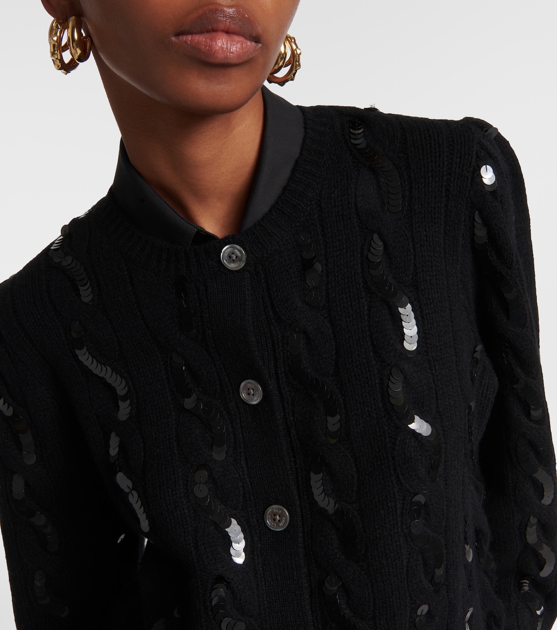 Sequined wool and cashmere cardigan | Polo Ralph Lauren