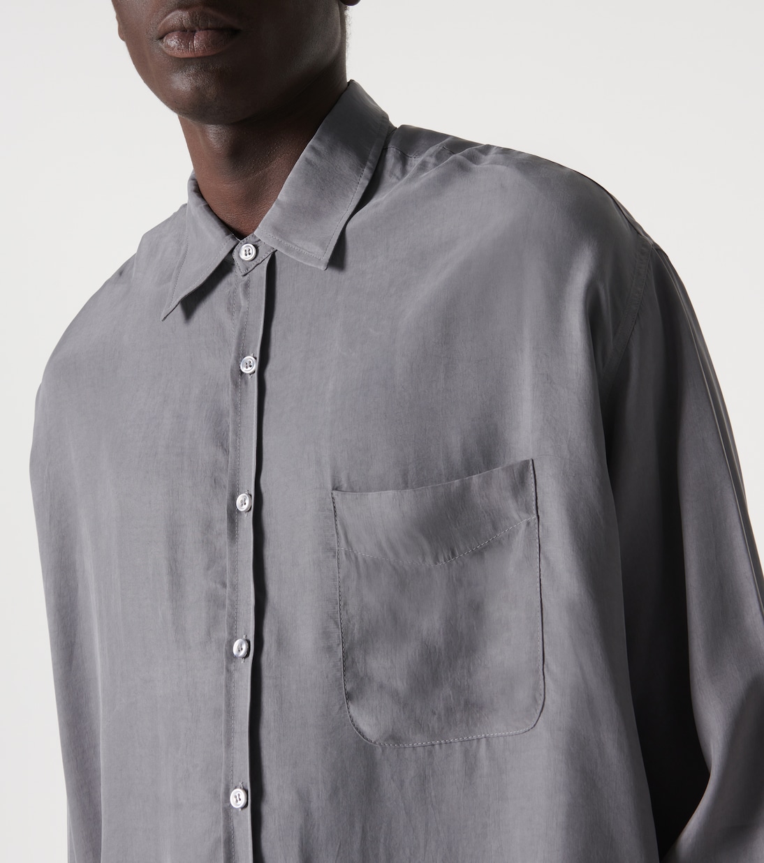 Camisa Leland de cupro | The Frankie Shop