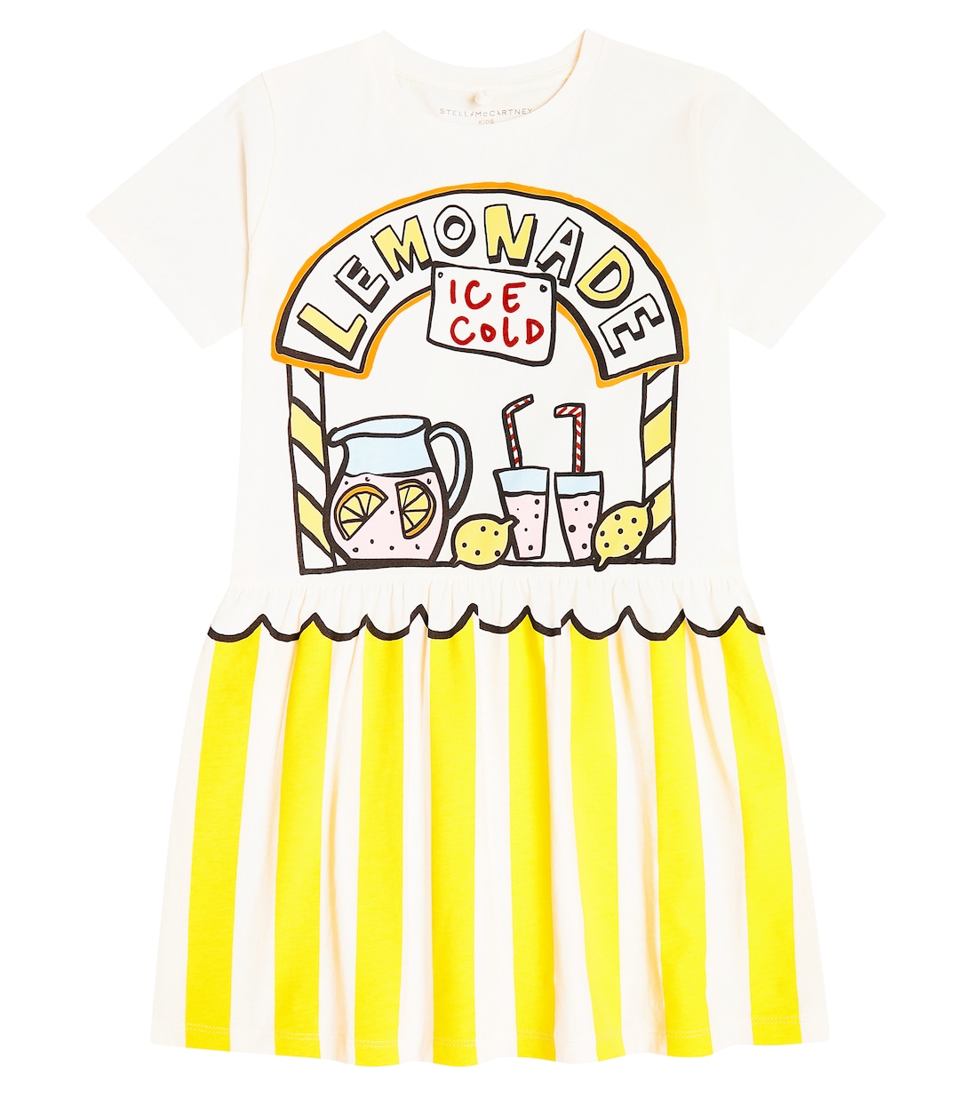 Bedrucktes Kleid aus Baumwolle | Stella McCartney Kids