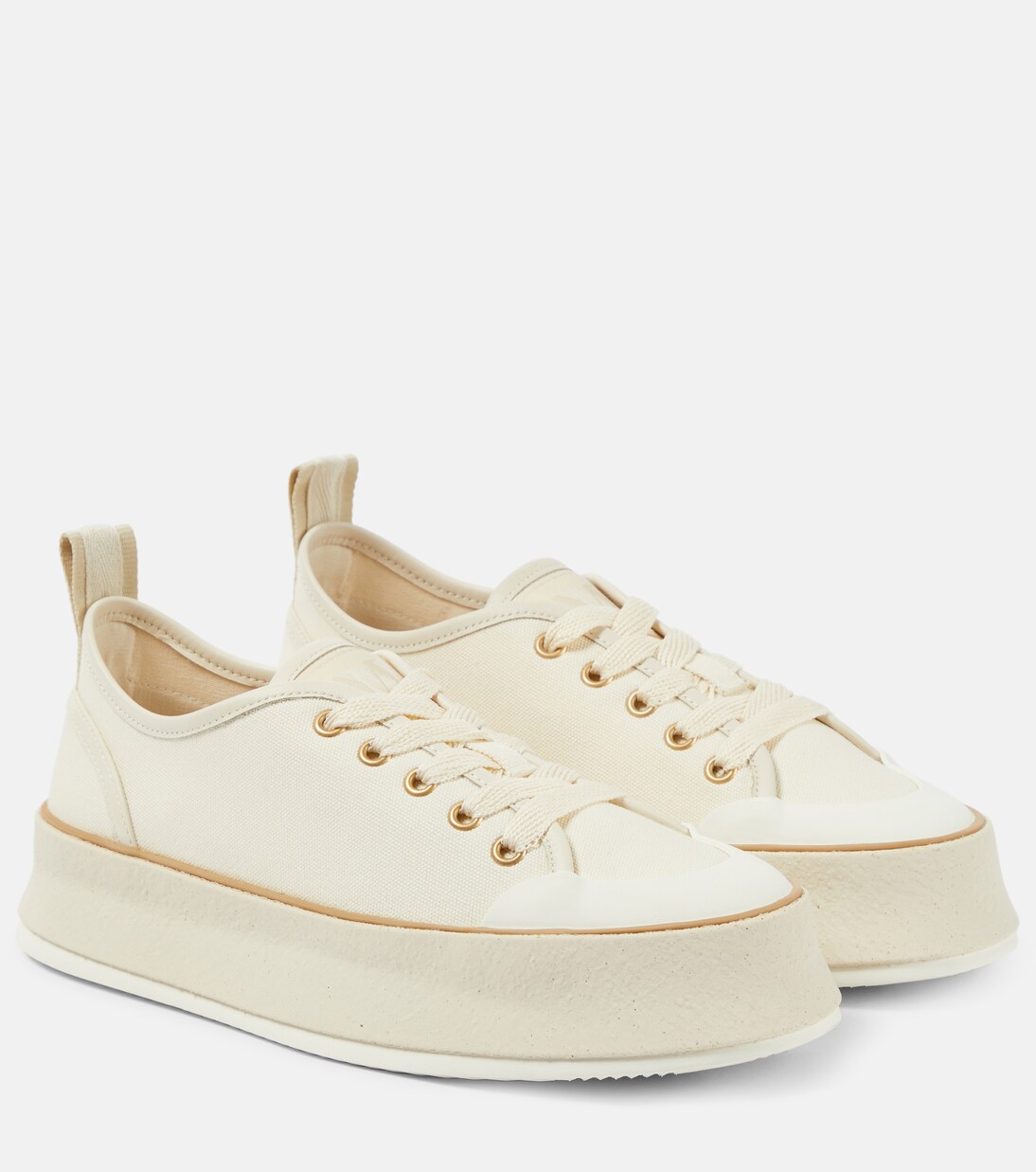 Spring canvas platform sneakers | Max Mara