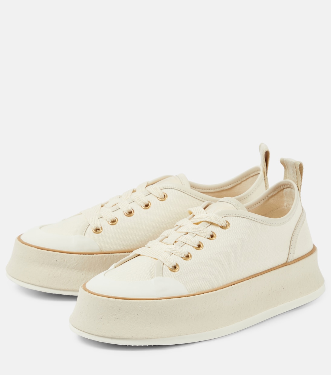Spring canvas platform sneakers | Max Mara